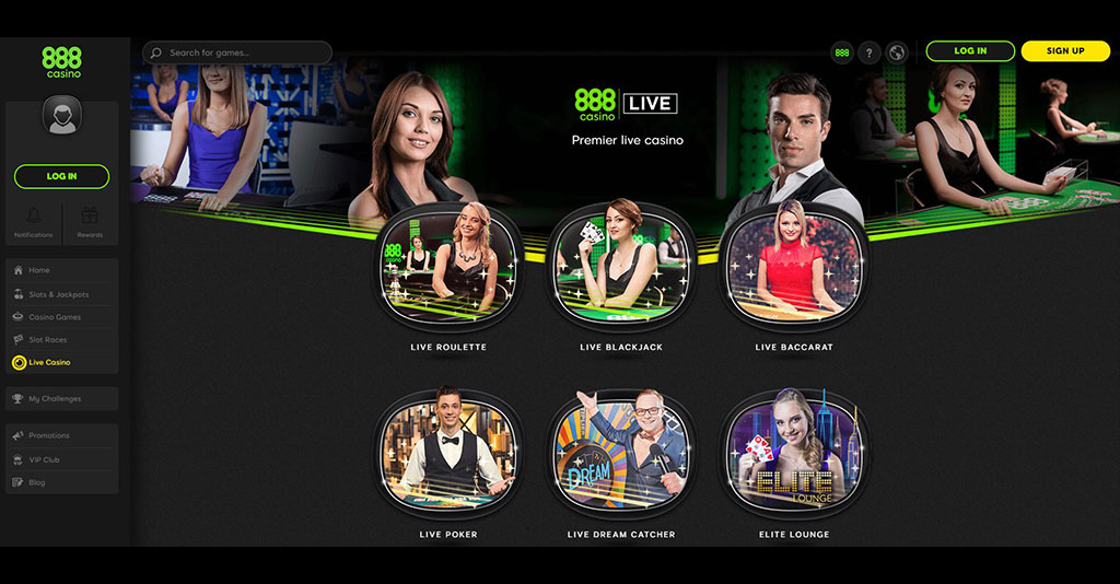 888 Casino Screenshot