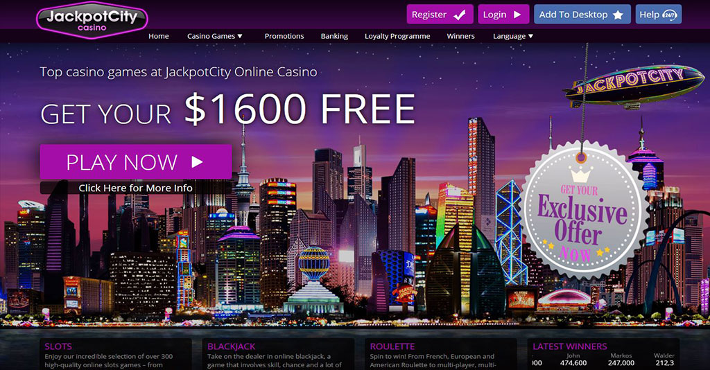Jackpotcity Casino Screenshot