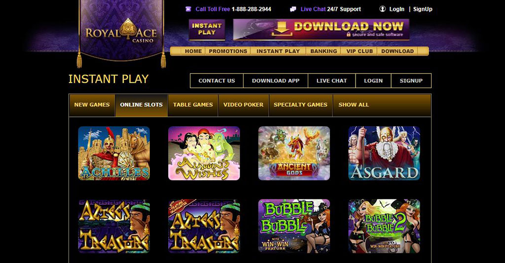 Royal Ace Casino Screenshot